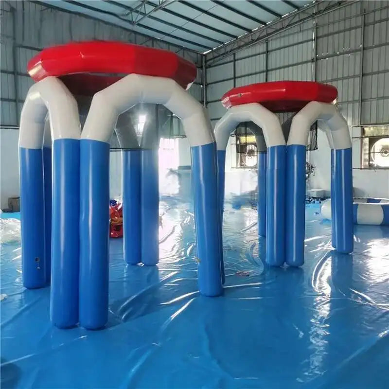 Iatable Giant Hoop Basketball Shooting Game arches with pillars red hoops FLIPSTYLEZLLC on Tampa Home & Garden Store