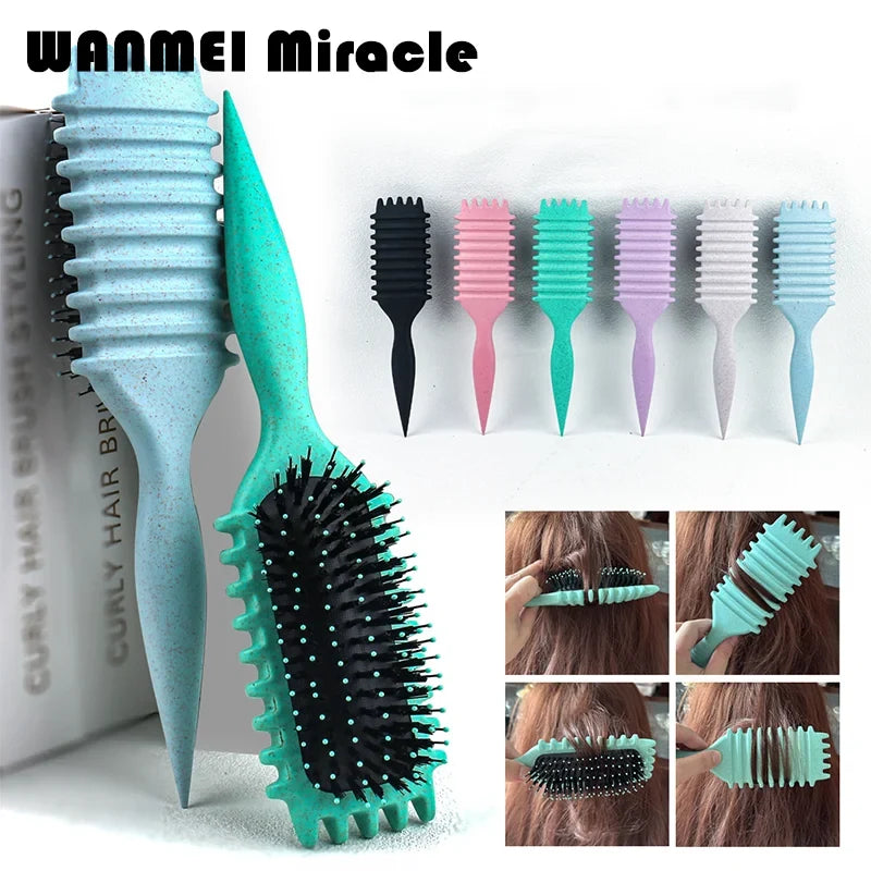 Detangling candy brush set Silcy Skin, detanglers with natural bristles for scalp massage on Tampa Home & Garden Store