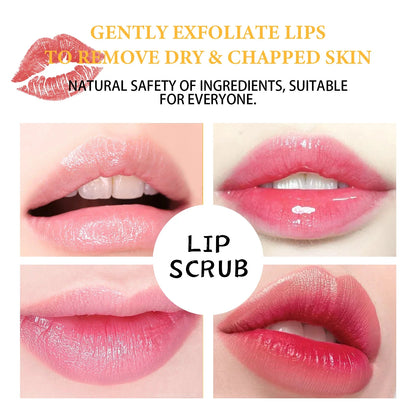 EELHOE Honey Lip Scrub collage of four pink to red lip closeups on Tampa Home & Garden Store