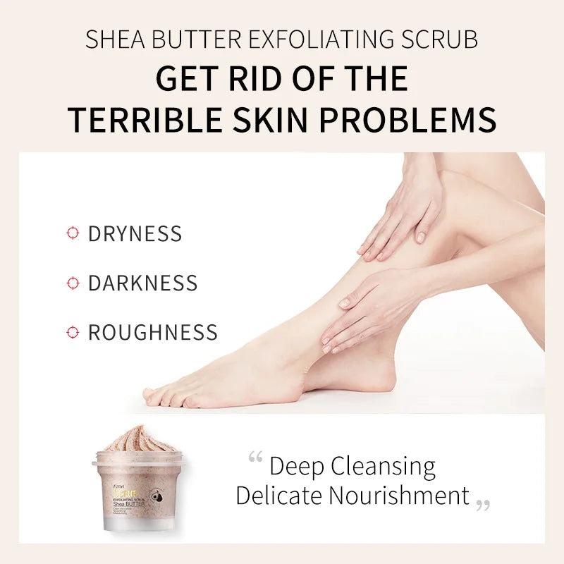 Silcy Skin Shea Butter Exfoliating Scrub peach swirl deep cleansing on Tampa Home & Garden Store