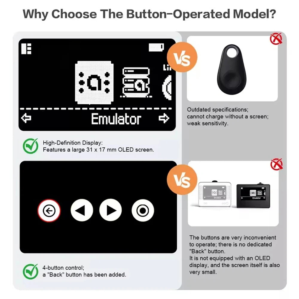 FLIPSTYLEZLLC Amiibo OLED Simulator emulator with iNFC Bluetooth for Switch; black oval fob on Tampa Home & Garden Store