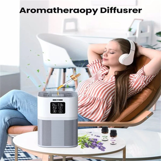 2 in 1 Air Purifier H13 HEPA with Aromatherapy for Allergies Pets Odor - Tampa Home & Garden Store
