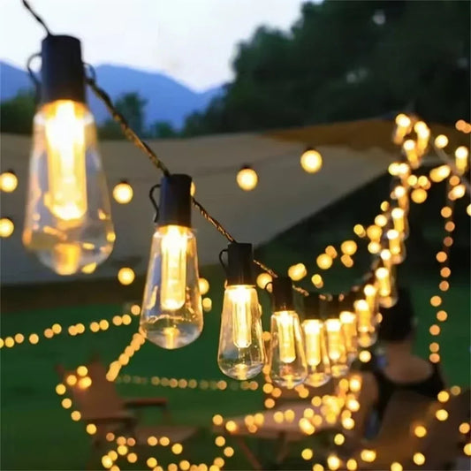 Perfecsy solar bulbs string lights, warm white Edison outdoor fairy lamps for garden on Tampa Home & Garden Store