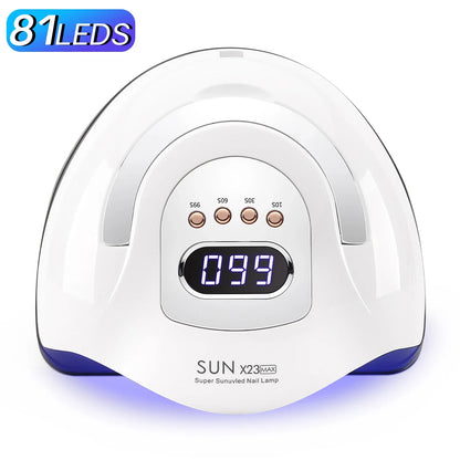 UV LED Nail Lamp 380W white curved nail curing lamp with digital display by Silcy Skin on Tampa Home & Garden Store