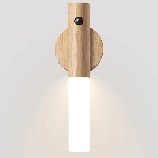 WoodAura | Rechargeable Motion Sensor Wall Sconce with Magnetic Decor - Tampa Home & Garden Store