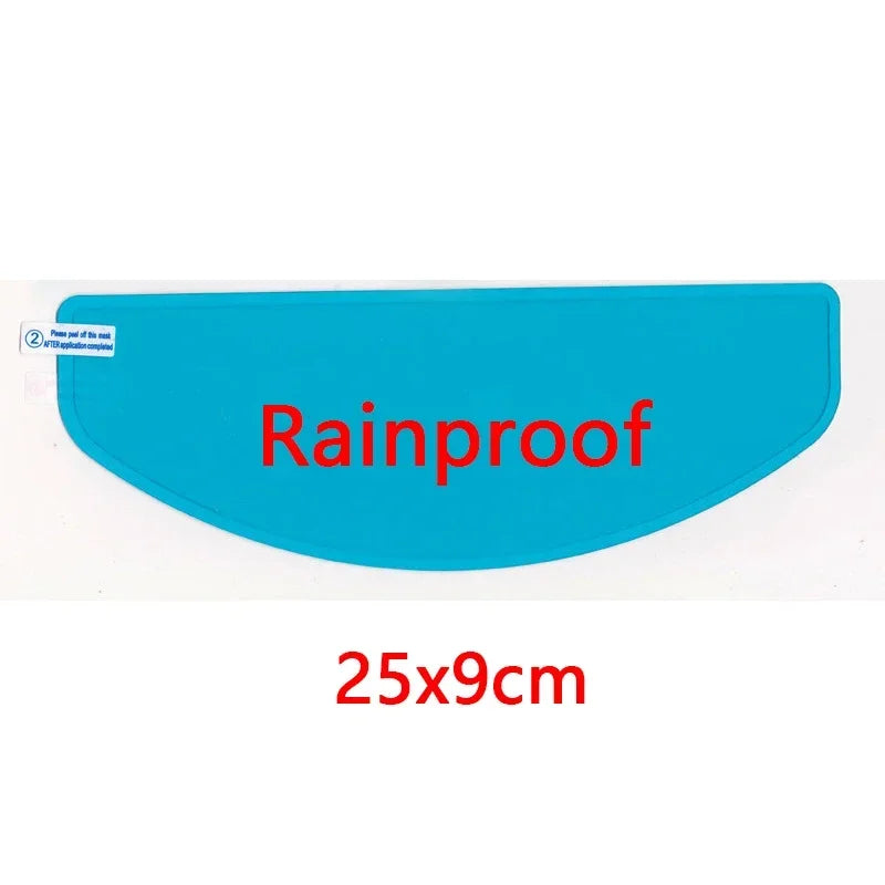 Anti-fog Patch Film Rainproof blue shield by BikerZoneZ, 25x9cm on Tampa Home & Garden Store