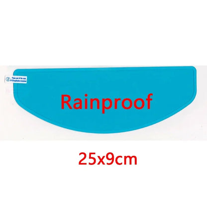 Anti-fog Patch Film Rainproof blue shield by BikerZoneZ, 25x9cm on Tampa Home & Garden Store