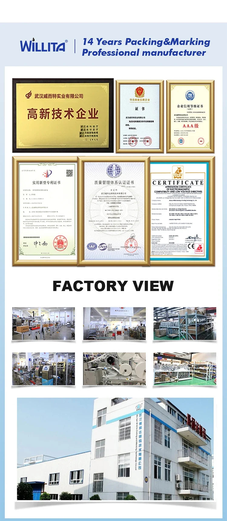 Portable handheld TIJ inkjet printer for logos and barcodes, Willita branding and certs on Tampa Home & Garden Store