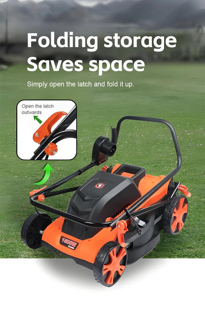 Handheld electric weeder & lawn trimmer cordless brushless garden tool orange fold storage on Tampa Home & Garden Store