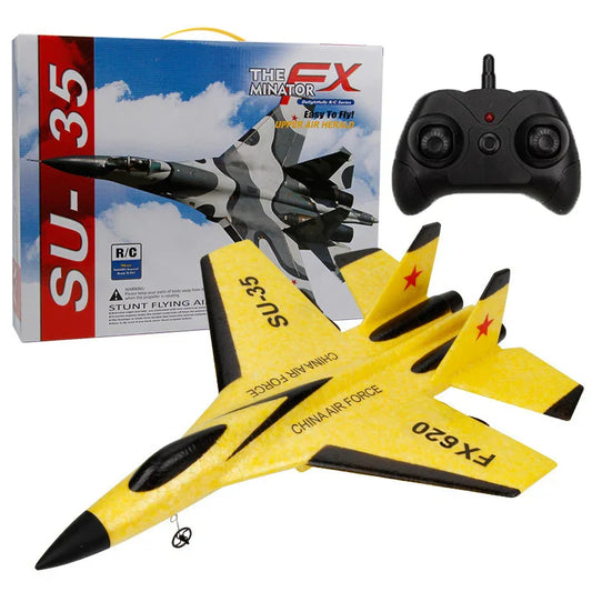 Kids RC Airplane 2.4GHz Fighter Jet Glider Remote Control Plane - Tampa Home & Garden Store