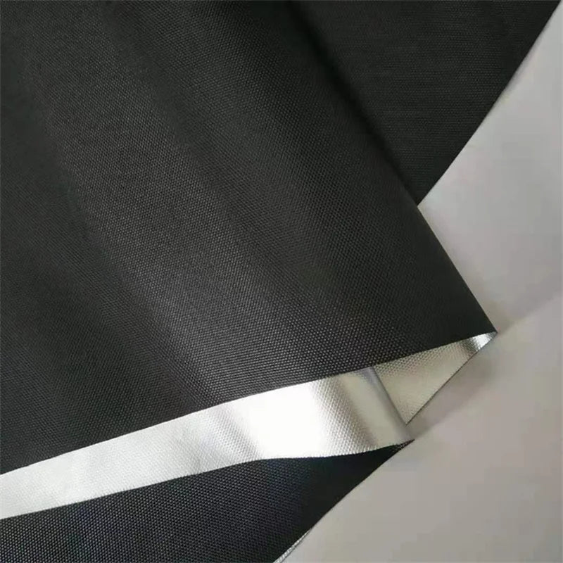 Blackout window tint film by UpTrend Deals, black privacy darkening film with silver edge on Tampa Home & Garden Store