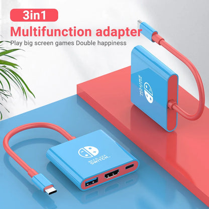 3 in 1 USB-C Docking Station blue multiport hub with 4K HDMI and USB 3.0 ports for Switch on Tampa Home & Garden Store