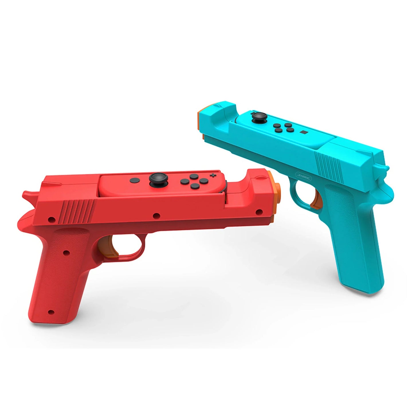 Game shooting gun grips for Nintendo Switch Joy-Con, red and teal by FLIPSTYLEZLLC on Tampa Home & Garden Store