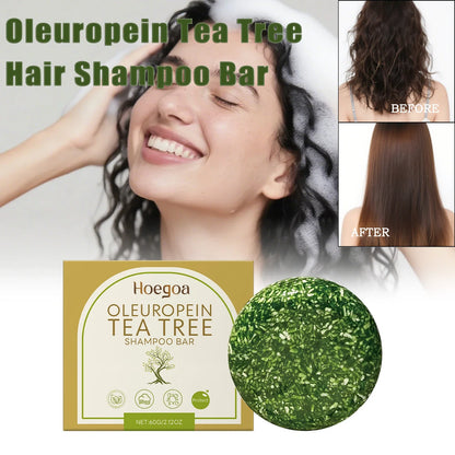 Silcy Skin Oleuropein Tea Tree Shampoo Bar herbal dandruff removal for scalp cleansing on Tampa Home & Garden Store