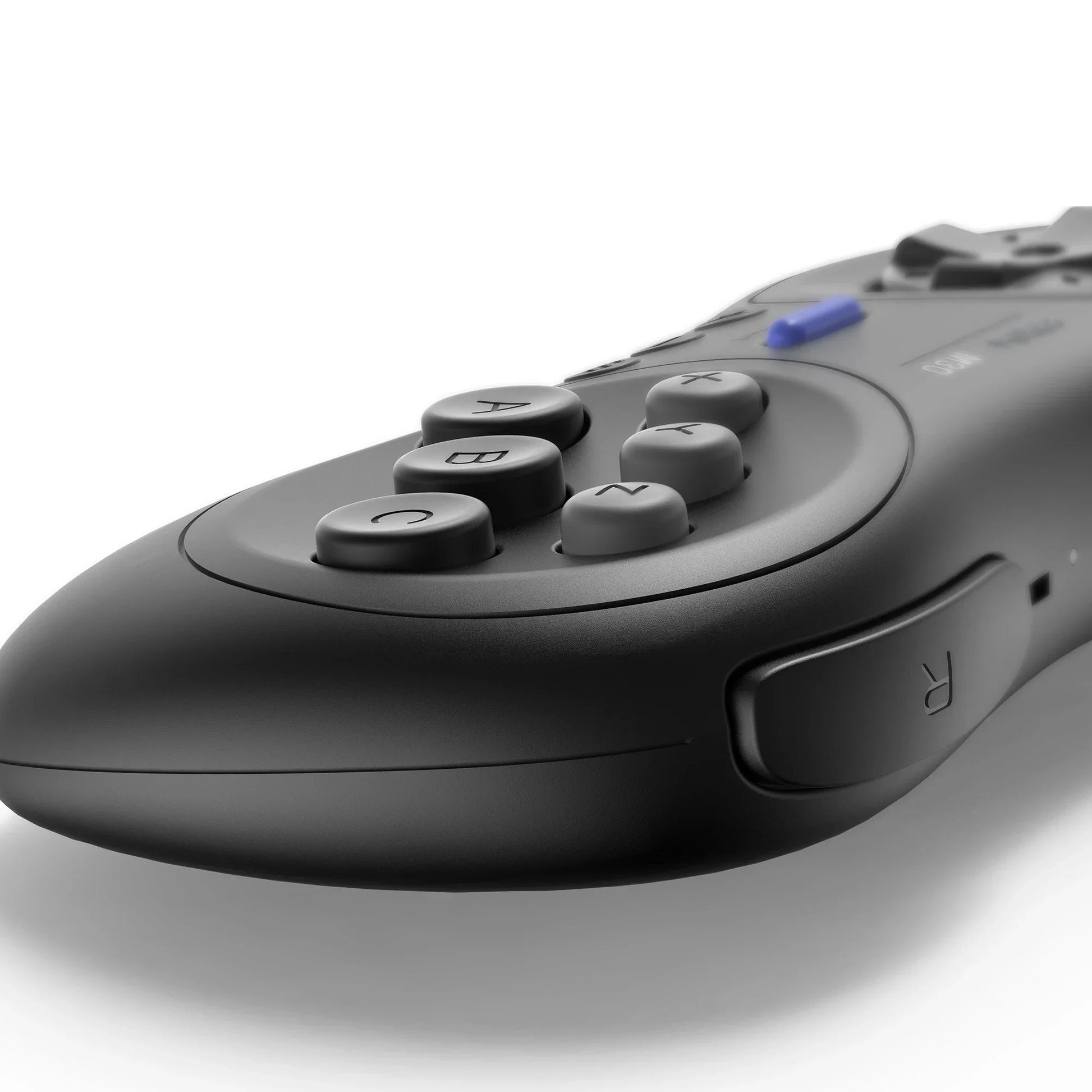 8bitdo M30 Bluetooth controller for Nintendo Switch and PC, gray with blue button, close-up on Tampa Home & Garden Store