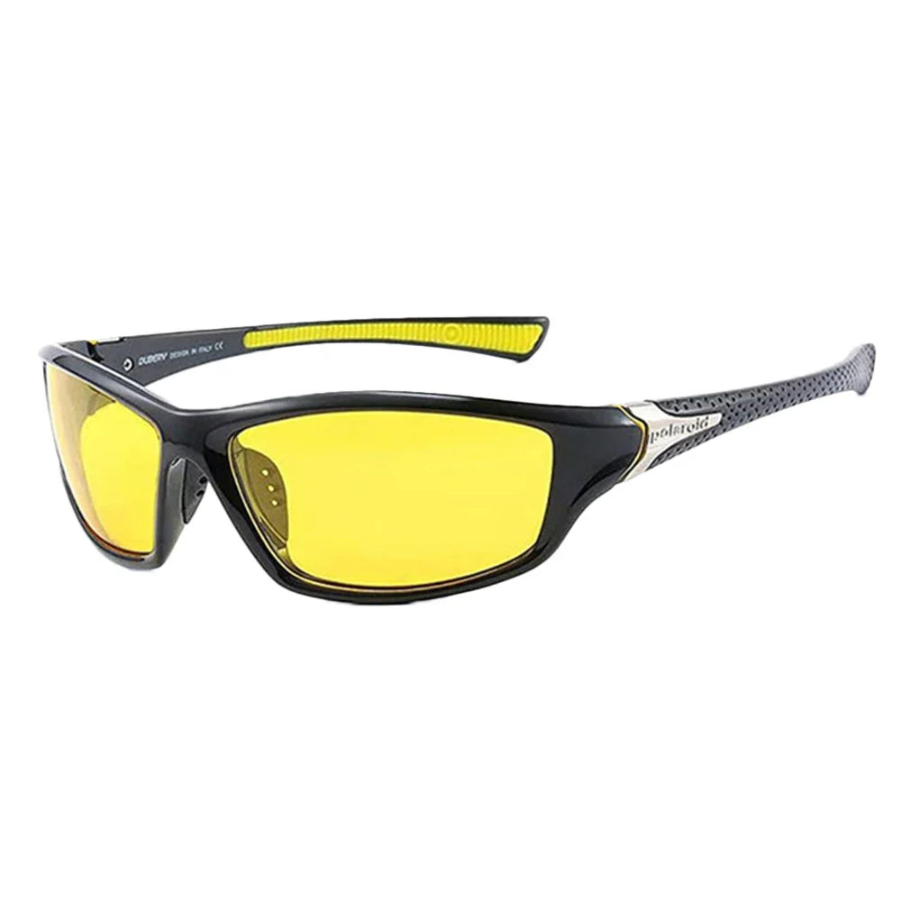 Polarized sunglasses black frame yellow mirrored lenses BikerZoneZ on Tampa Home & Garden Store