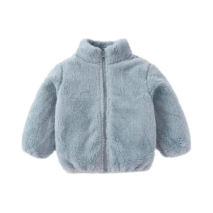 Kids fleece winter coat full-zip light blue plush jacket UpTrend Deals on Tampa Home & Garden Store