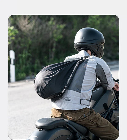 Black motorcycle helmet backpack with reflective strap by BikerZoneZ on Tampa Home & Garden Store