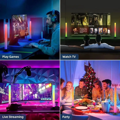 Perfecsy LED Atmosphere Lamp Floor Lamp RGB with remote/app control and music-sync for gaming on Tampa Home & Garden Store