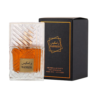 Khamrah perfume bottle by Warmkiss 100ml unisex EDT in amber clear glass with gift box on Tampa Home & Garden Store