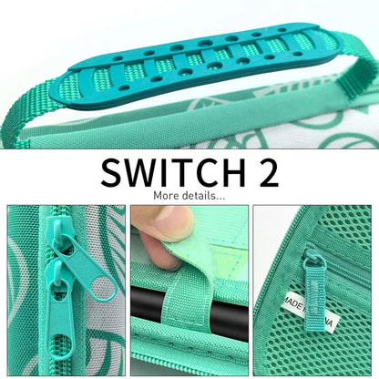 Turquoise Nintendo Switch 2 storage case with zipper by FLIPSTYLEZLLC on Tampa Home & Garden Store