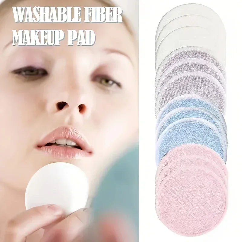 Silcy Skin 12pc reusable bamboo makeup remover pads, pastel cotton pads for skincare on Tampa Home & Garden Store