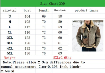 Mens Winter Jacket UpTrend Deals brown shearling motorcycle biker coat with stand collar on Tampa Home & Garden Store