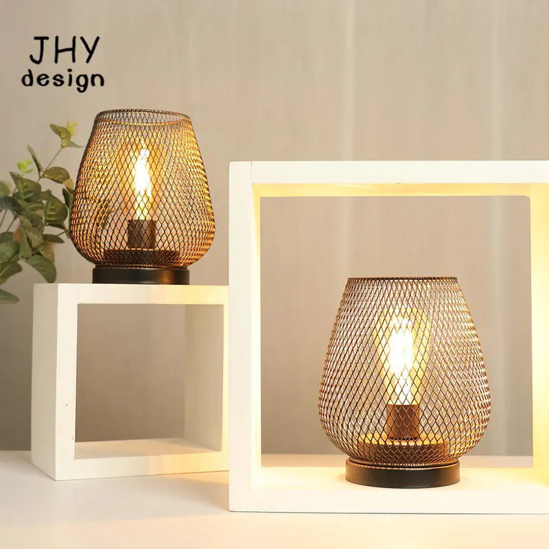 2 Pack Cordless LED Lantern Table Lamps Battery Powered Wireless Indoor Outdoor