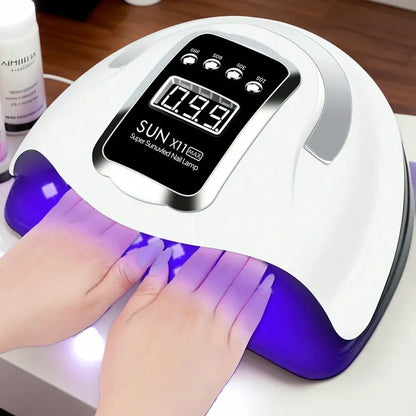 66LEDS white nail drying lamp with auto sensor and UV LED for gel polish by Silcy Skin on Tampa Home & Garden Store