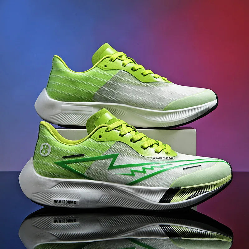 Training Shoes - Breathable Cushioned Mesh cross-training shoes neon green EstaliosFit, 2 shown on Tampa Home & Garden Store