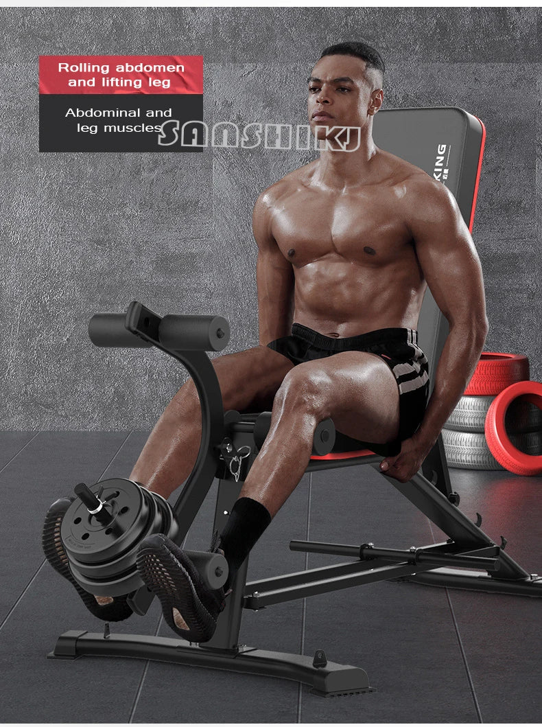 Multi-function weightlifting bench by UpTrend Deals with adjustable incline and leg developer on Tampa Home & Garden Store