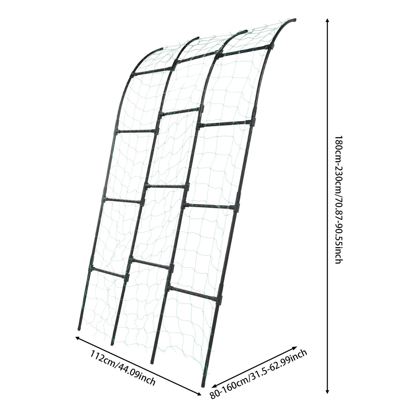 Steel Garden Arch and Climbing Plant Trellis