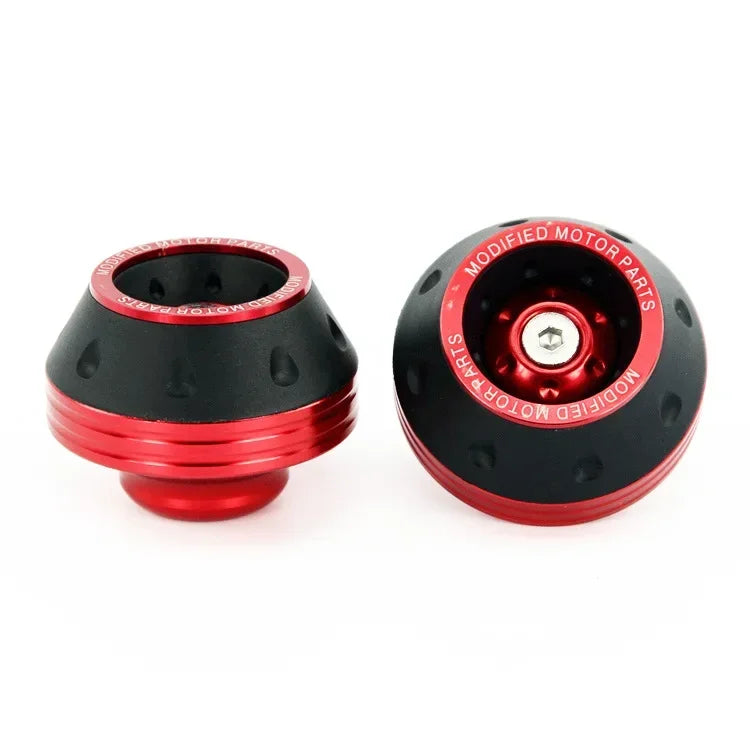 2pcs motorcycle crash protectors front fork slider cups red and black by BikerZoneZ on Tampa Home & Garden Store