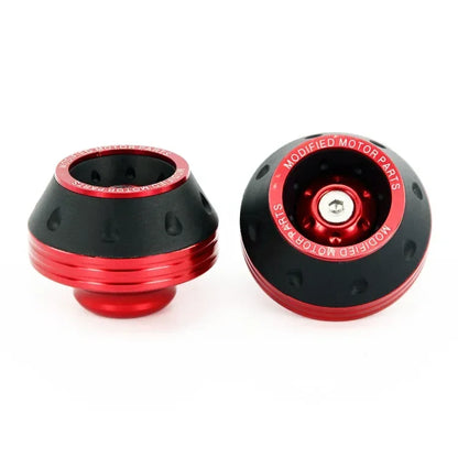 2pcs motorcycle crash protectors front fork slider cups red and black by BikerZoneZ on Tampa Home & Garden Store