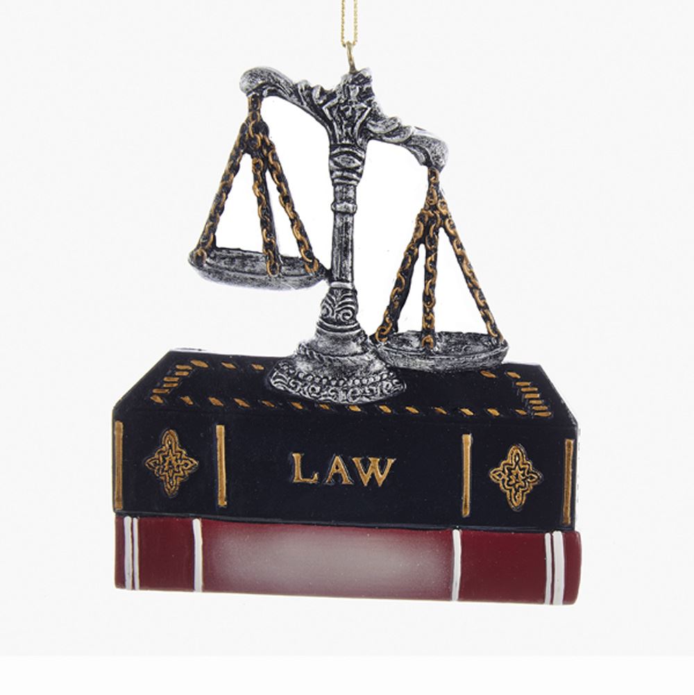 Scales of Justice Lawyer Ornament - Tampa Home & Garden Store