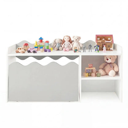 Scalloped Kids Bookshelf and Toy Storage
