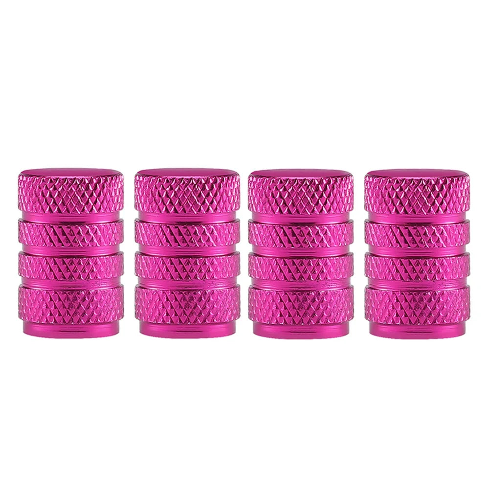 4pcs pink knurled valve stem caps for motor vehicles BikerZoneZ on Tampa Home & Garden Store