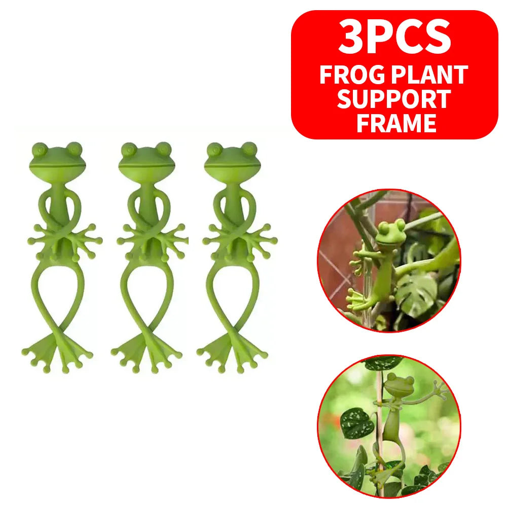 Green Frog Plant Stakes and Garden Holders