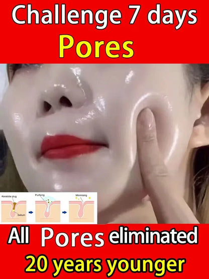 Silcy Skin Skin Texture pore refining facial serum model with glossy white facial mask on Tampa Home & Garden Store
