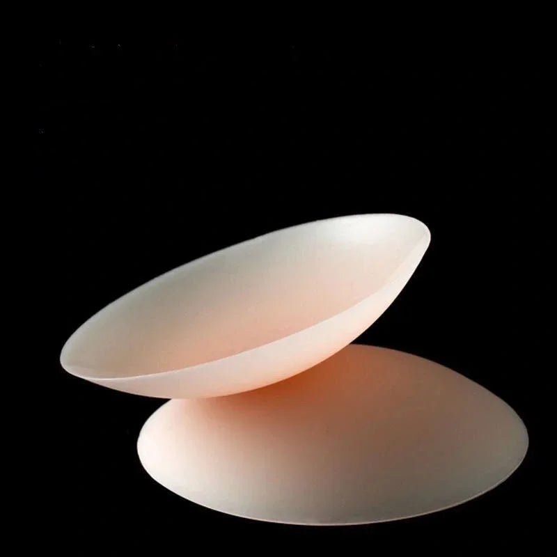 Silicone bust patches, 1 pair reusable glue-free breast petals, pale pink on Tampa Home & Garden Store