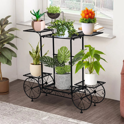 Six Tier Metal Planter Stand and Display Rack