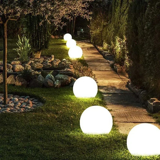 Solar LED Ball Light RGB Outdoor Waterproof Lawn Pool Garden Lamp with Remote - Tampa Home & Garden Store