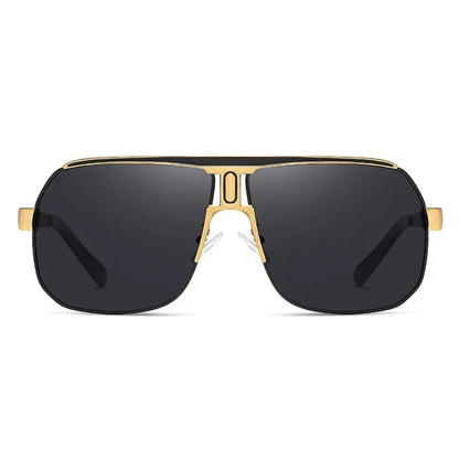 BARCUR polarized sports sunglasses gold metal frame, dark gradient lenses by Stevvex on Tampa Home & Garden Store