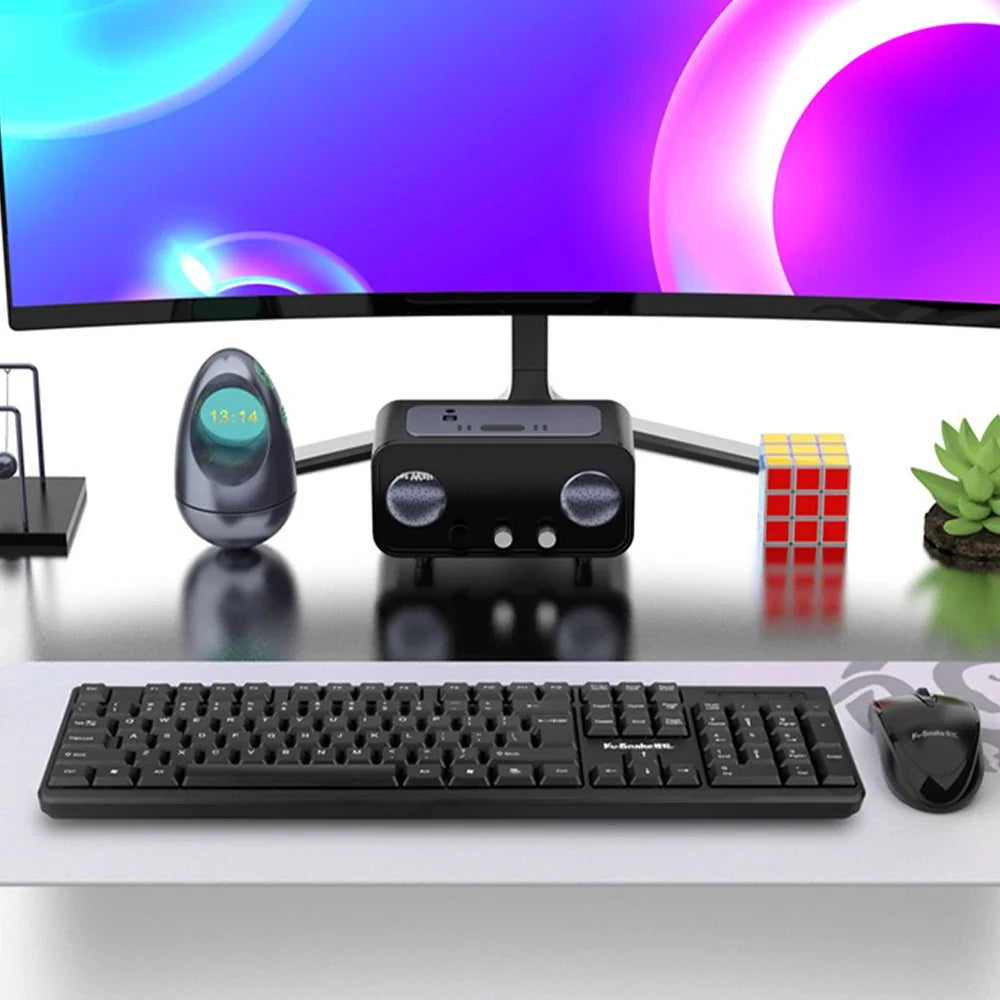 2-piece wired USB keyboard and mouse set FLIPSTYLEZLLC, black, full-size office computer peripherals on Tampa Home & Garden Store