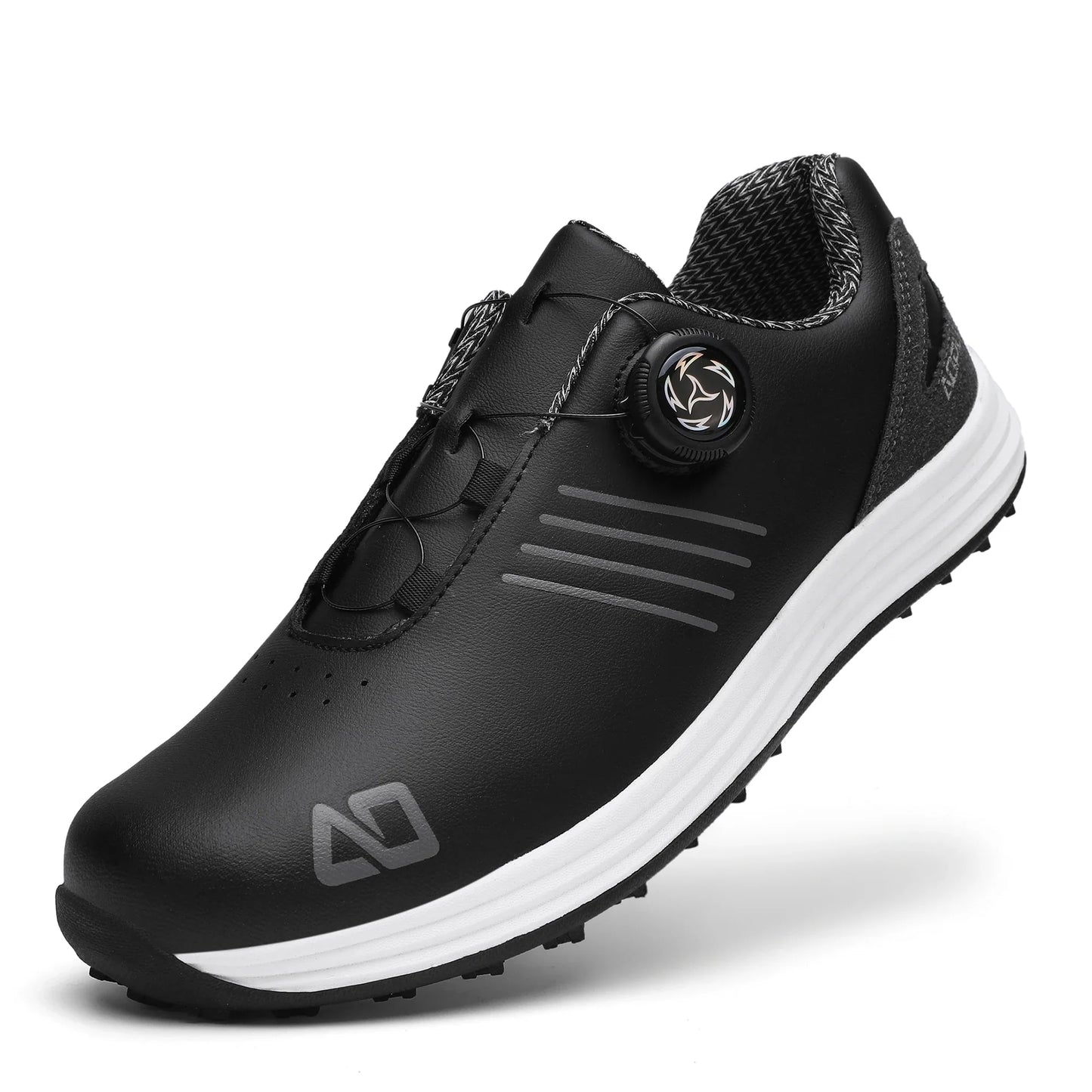 Golf shoes EstaliosFit black unisex anti-slip outdoor with dial closure, upper on Tampa Home & Garden Store