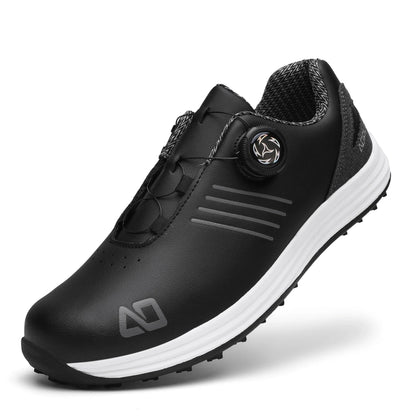 Golf shoes EstaliosFit black unisex anti-slip outdoor with dial closure, upper on Tampa Home & Garden Store