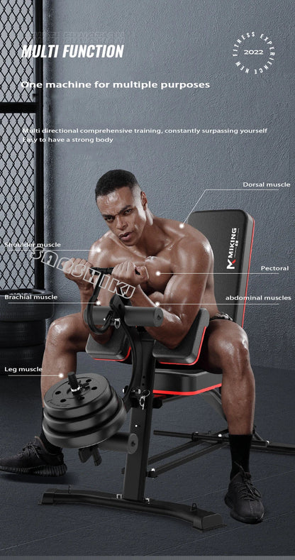 UpTrend Deals multi-function weightlifting bench with adjustable backrest and black/red frame on Tampa Home & Garden Store