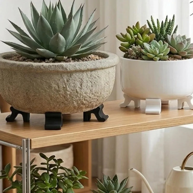 Printed Flower Pot Feet for Indoor and Outdoor