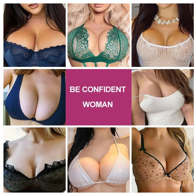 Breast enlargement essential oil Silcy Skin collage of 8 lace bras with plunging cleavage on Tampa Home & Garden Store