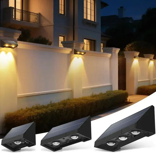 Solar Wall Light Outdoor – Waterproof LED Fence Lamp for Garden, Patio & House Sign - Tampa Home & Garden Store